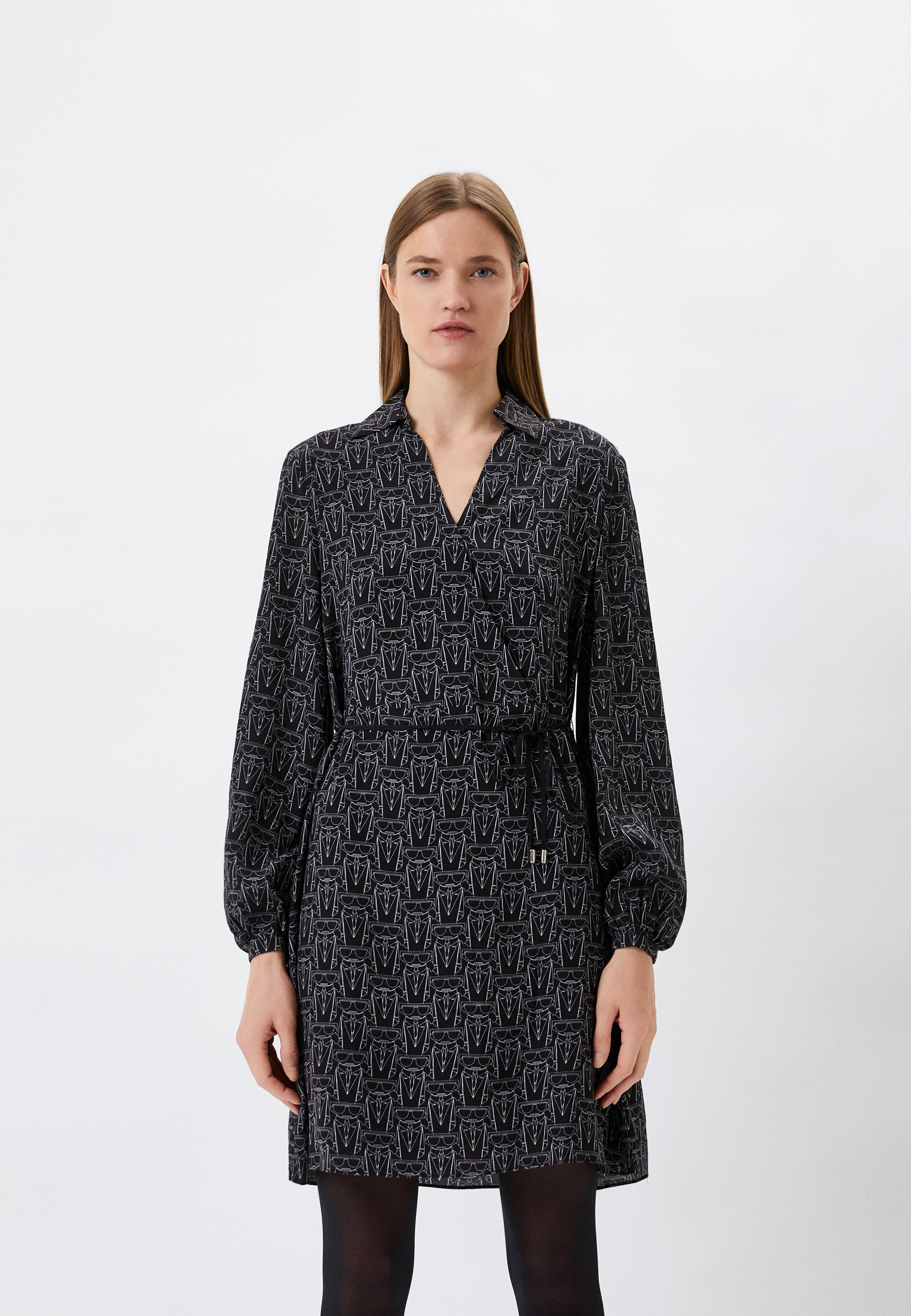 Платье Karl Lagerfeld, цвет: черный, RTLACD866801 — купить в интернет ...