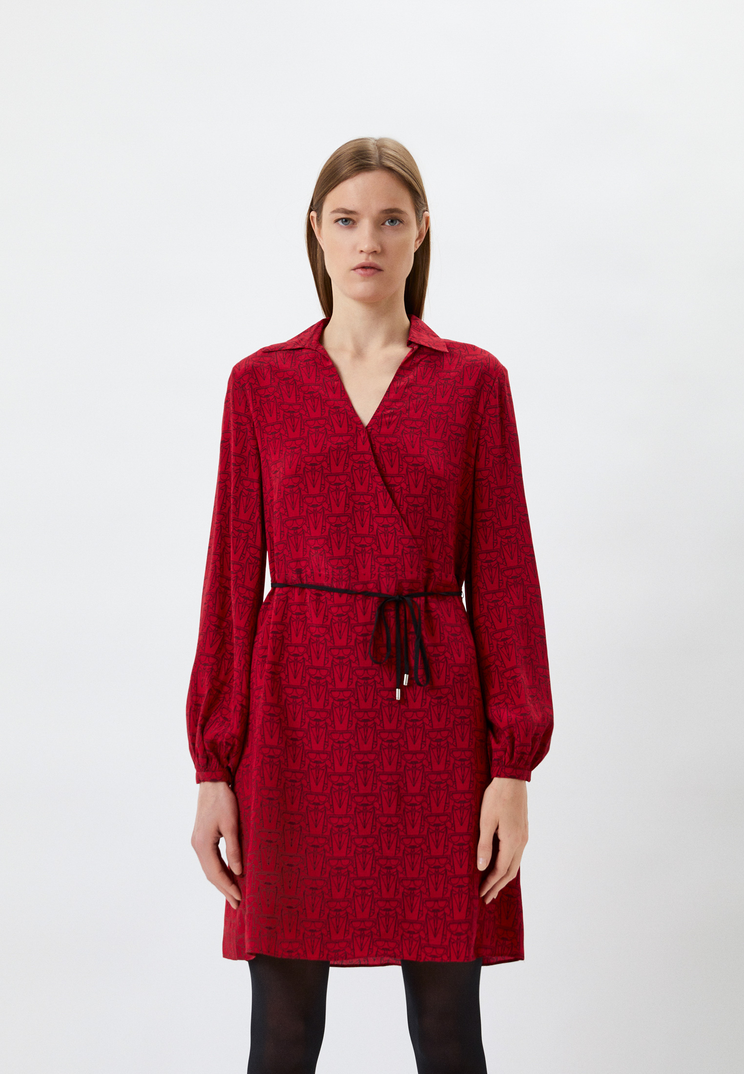 Платье Karl Lagerfeld, цвет: красный, RTLACD866901 — купить в интернет ...