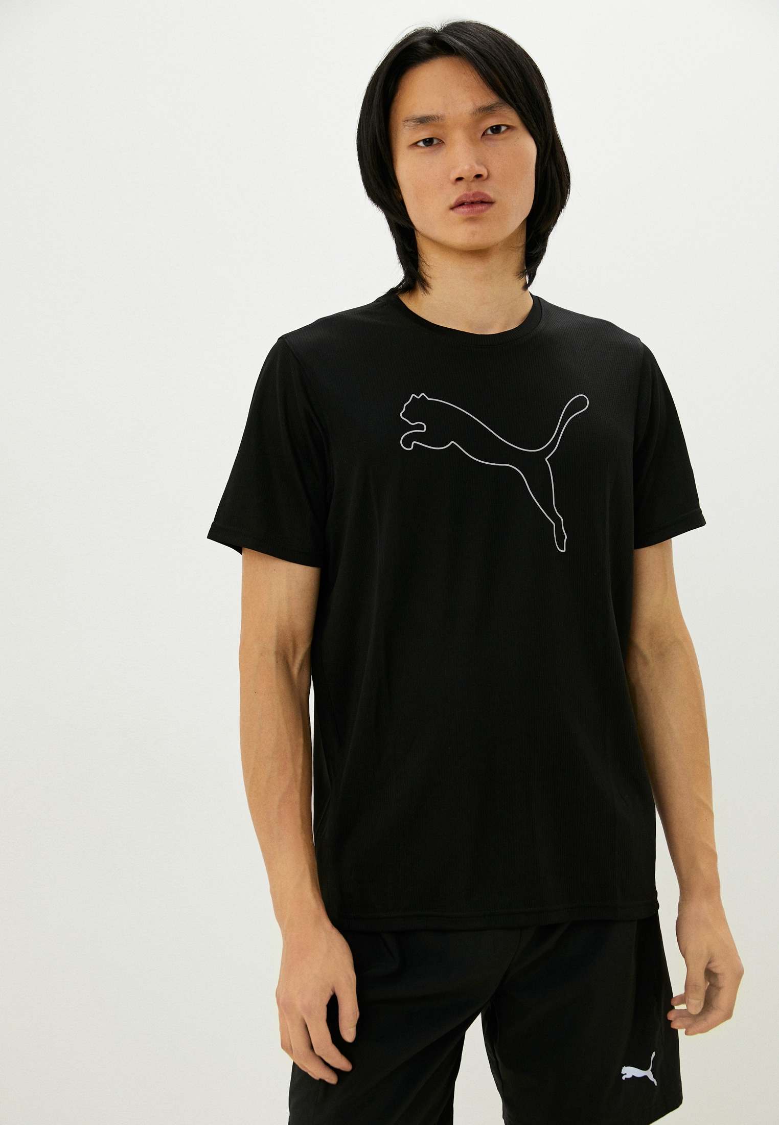 Футболка спортивная PUMA PERFORMANCE CAT TEE M, цвет: черный ...