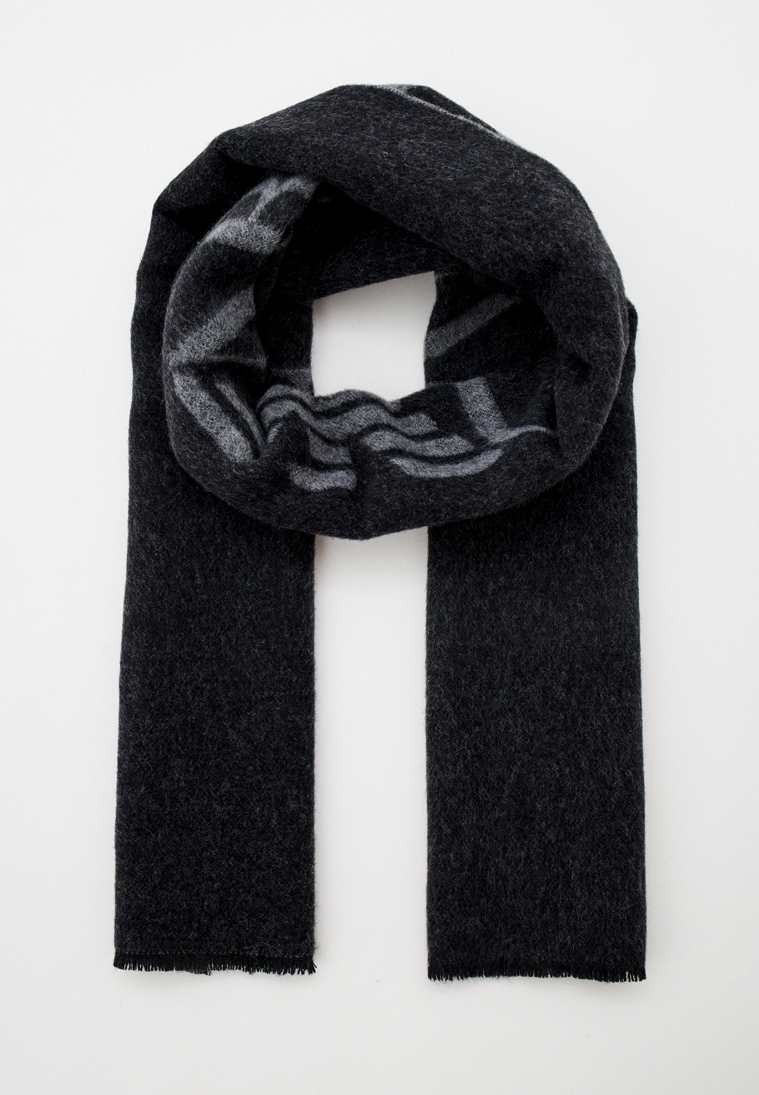 Шарф Emporio Armani, цвет: серый, RTLACE123001 — купить в интернет ...
