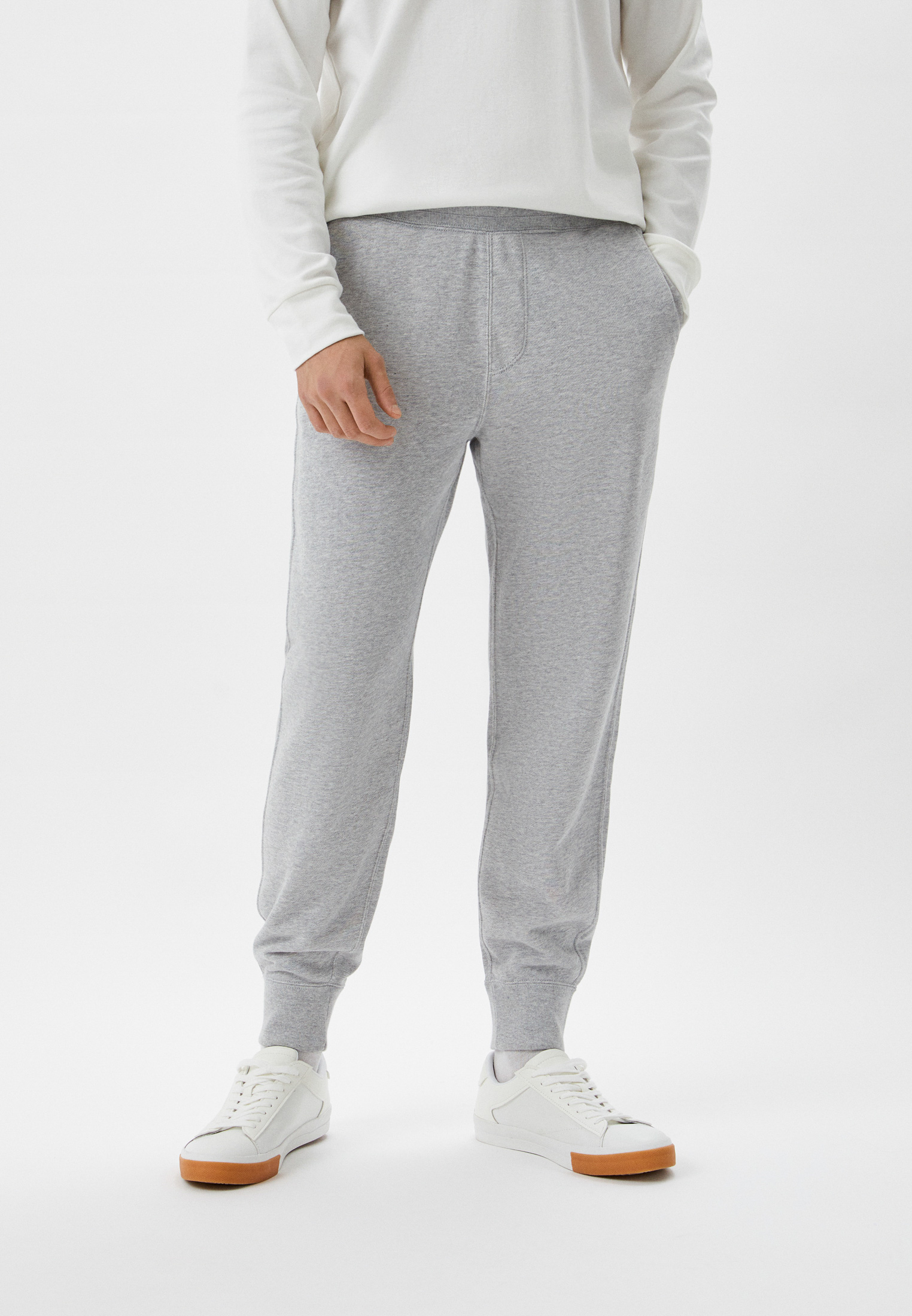 Брюки спортивные UNIQLO трикотажные, цвет: серый, RTLACE190101 — купить ...