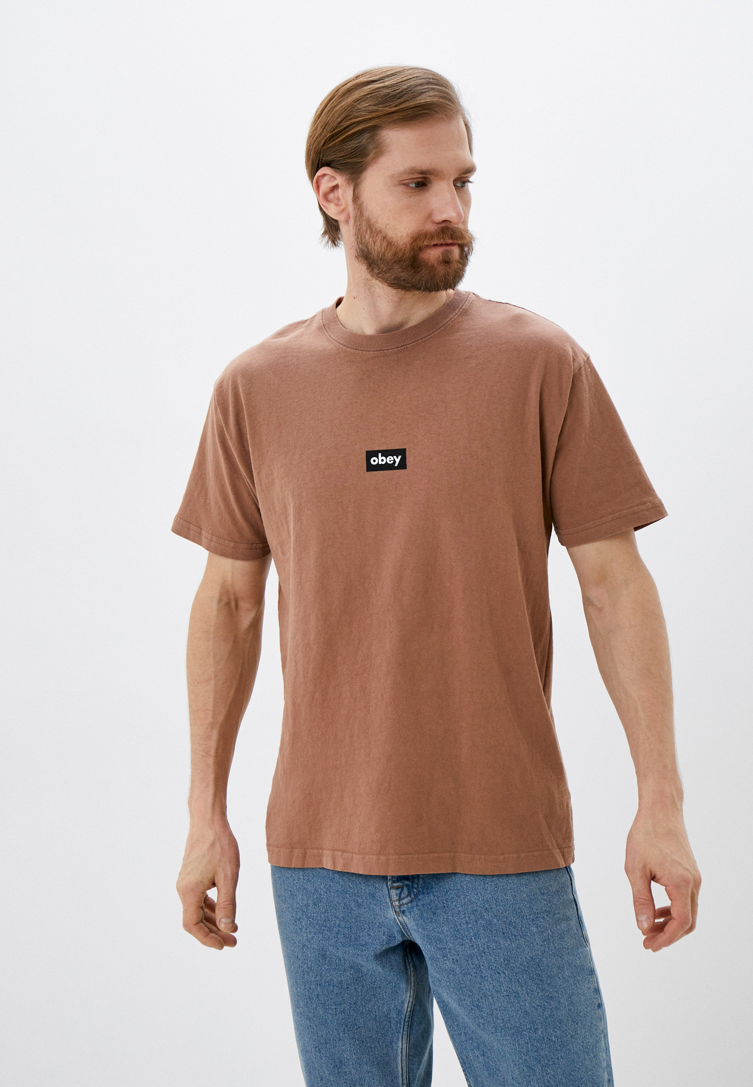 Футболка Obey, цвет: коричневый, RTLACE205401 — купить в интернет ...