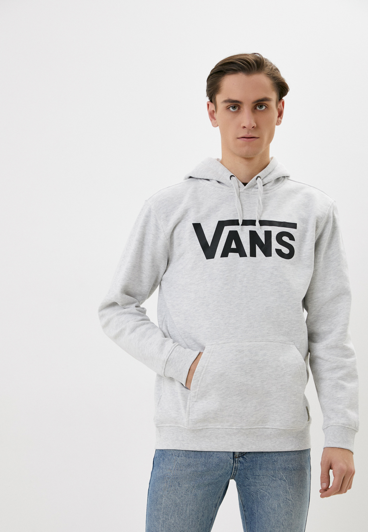 Худи Vans, цвет: серый, RTLACE407101 — купить в интернет-магазине Lamoda