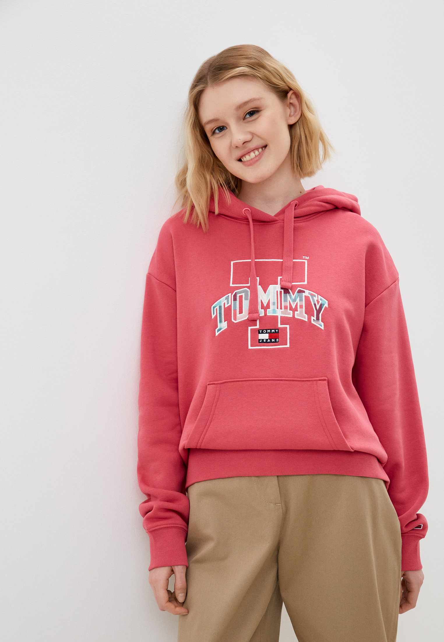 Худи Tommy Jeans, цвет: розовый, RTLACE421701 — купить в интернет ...