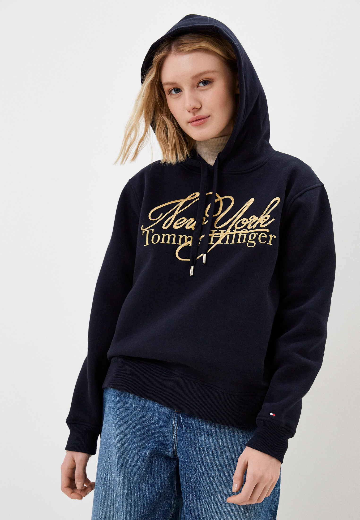 Худи Tommy Hilfiger, цвет: синий, RTLACE440401 — купить в интернет ...