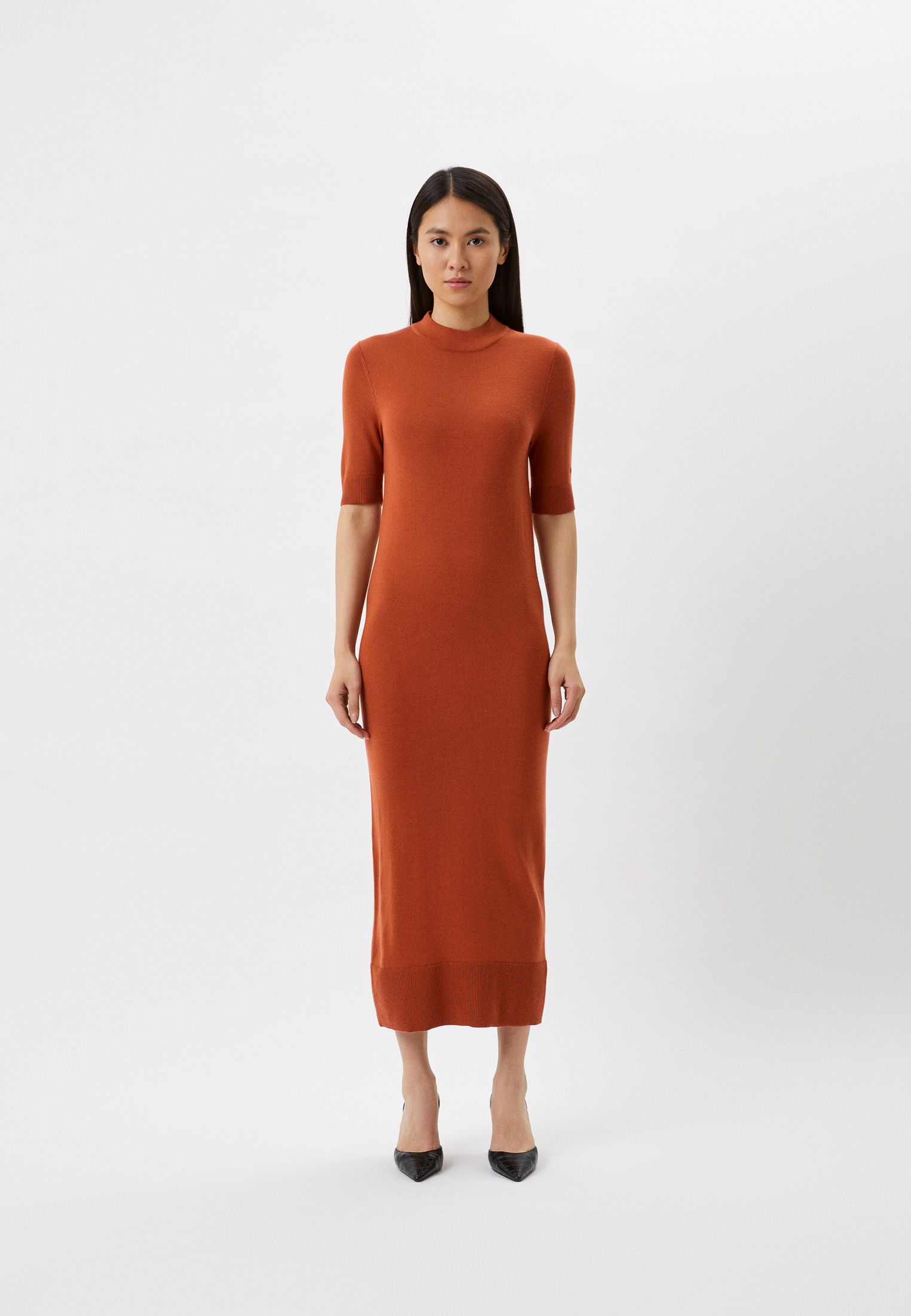 Платье Calvin Klein, цвет: оранжевый, RTLACE488201 — купить в интернет ...