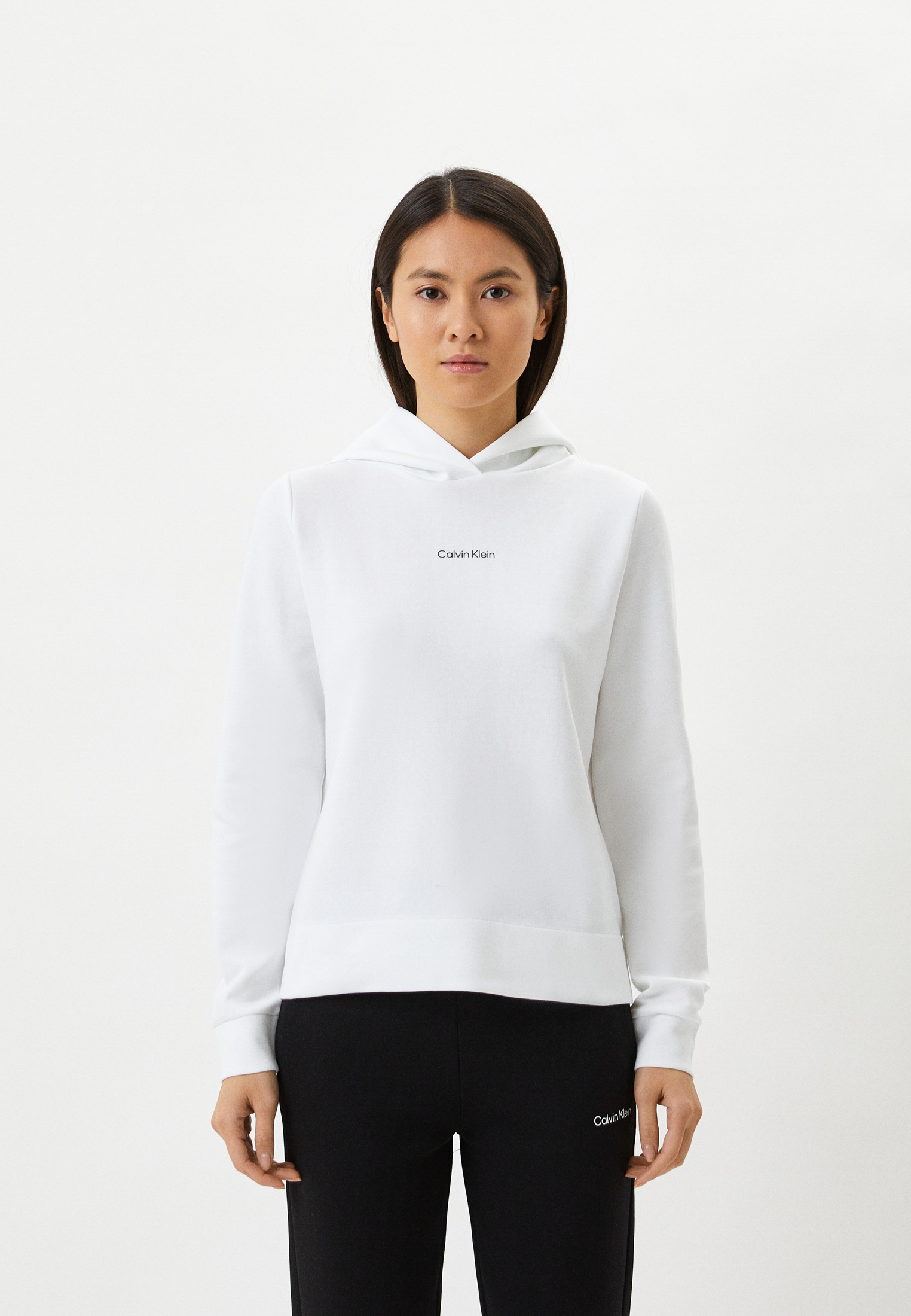 Худи Calvin Klein, цвет: белый, RTLACE488801 — купить в интернет ...