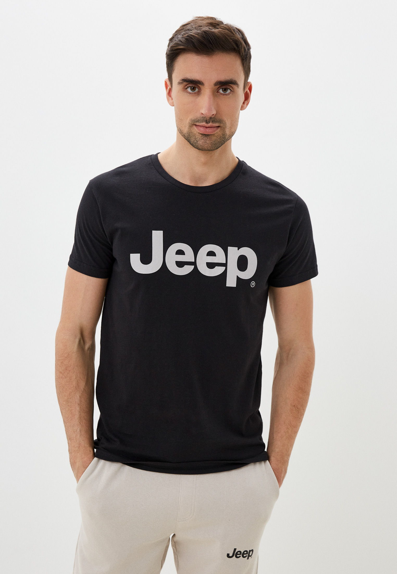 Футболка Jeep, цвет: черный, RTLACE578801 — купить в интернет-магазине ...
