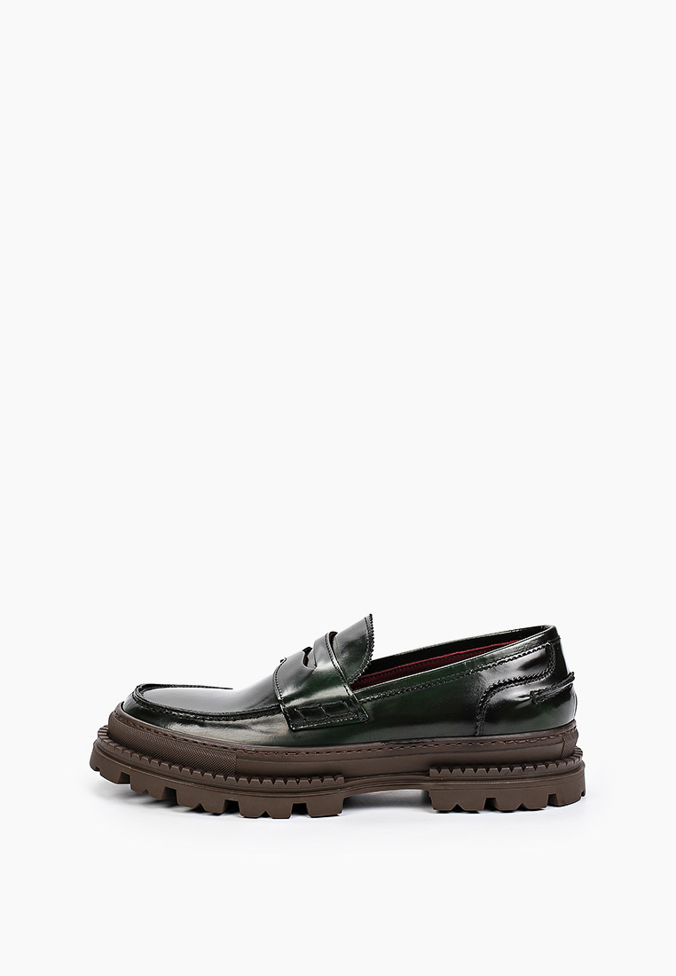Лоферы F.lli Rennella, цвет зеленый, RTLACE682101 — купить в интернет
