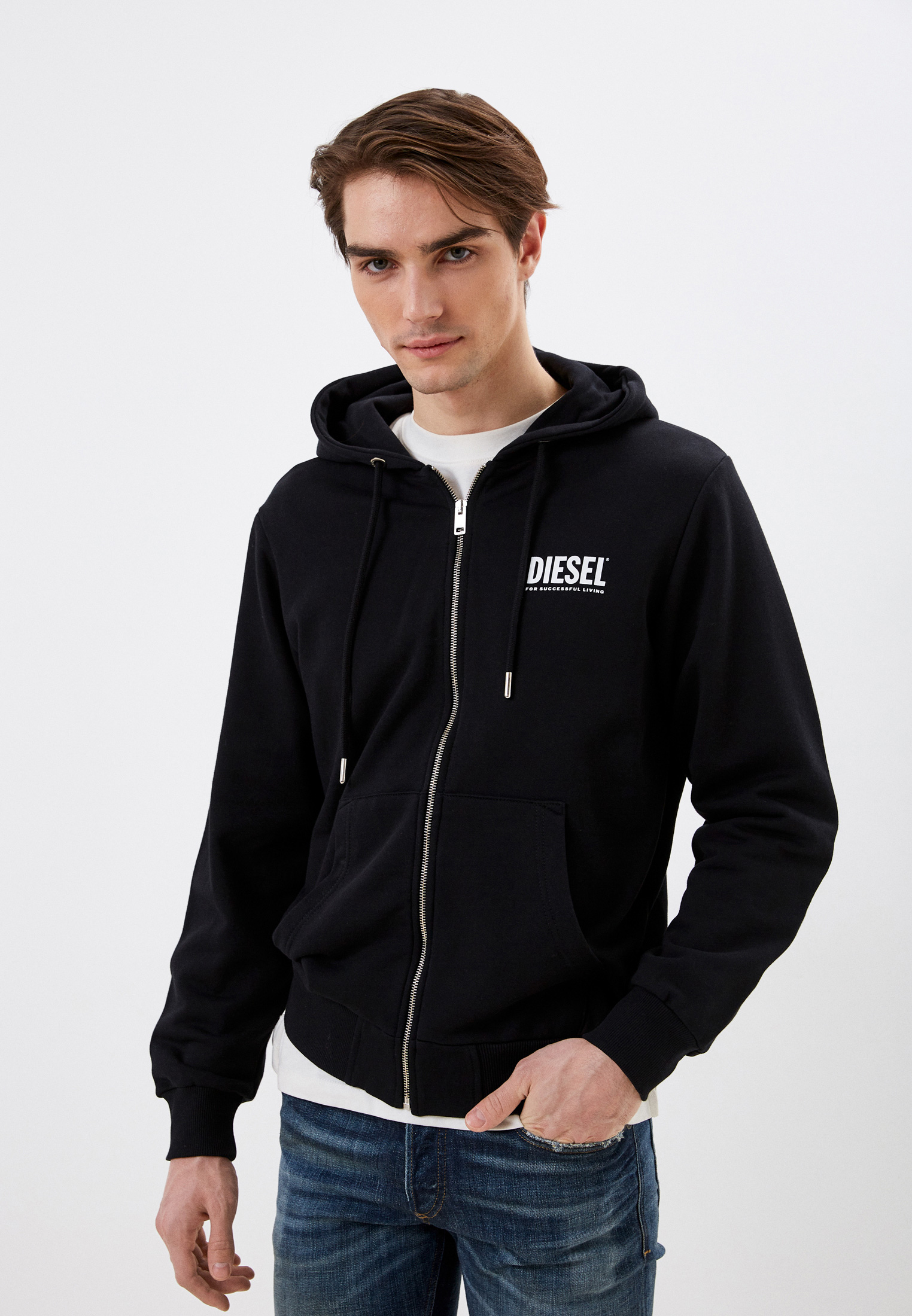 Толстовка Diesel, цвет: черный, RTLACE825401 — купить в интернет ...