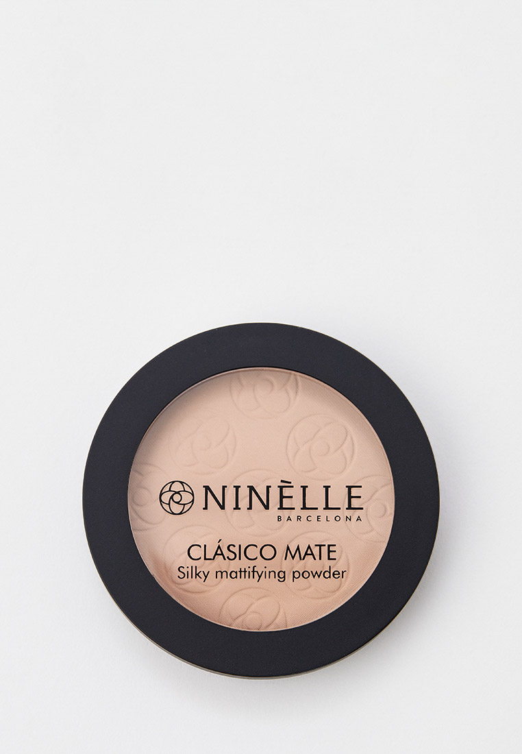 Пудра компактная Ninelle с легким матовым покрытием, цвет: бежевый ...