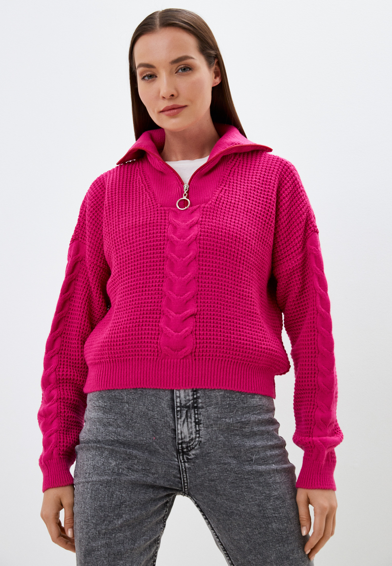 Свитер Moda Sincera, цвет: фуксия, RTLACE936501 — купить в интернет ...