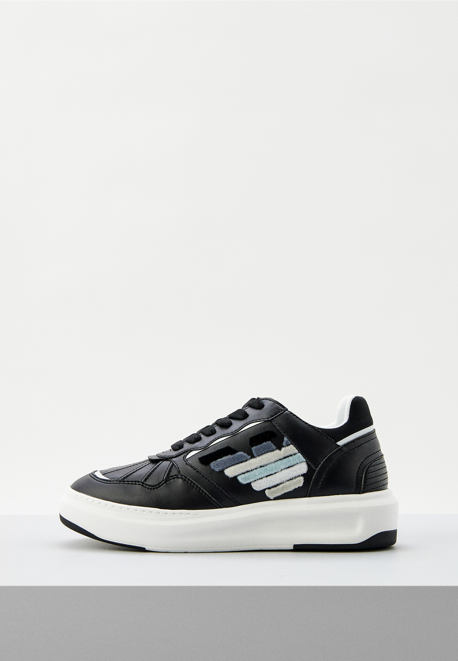 Кеды Emporio Armani, цвет: черный, RTLACE996501 — купить в интернет ...