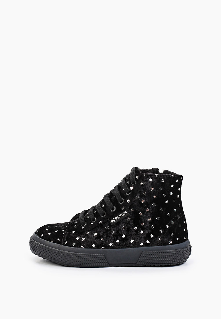 Superga black velvet high tops hot sale