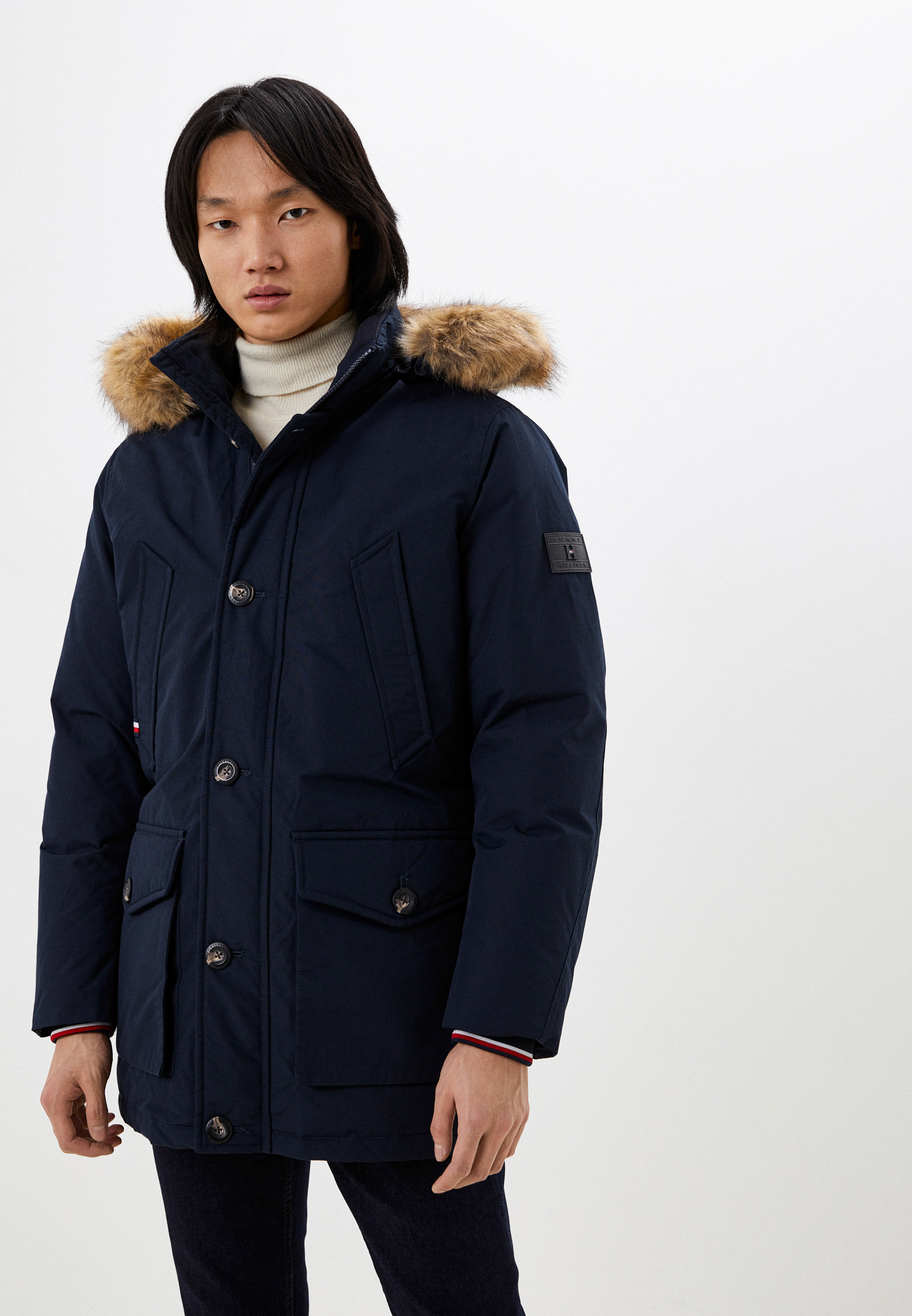 Парка Tommy Hilfiger, цвет: синий, RTLACF289501 — купить в интернет ...