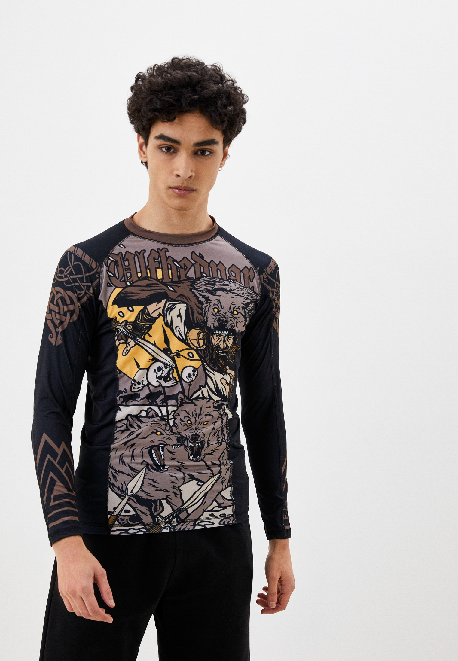 Рашгард Hardcore Training Ulfhednar LS, цвет: коричневый, RTLACF321601 ...