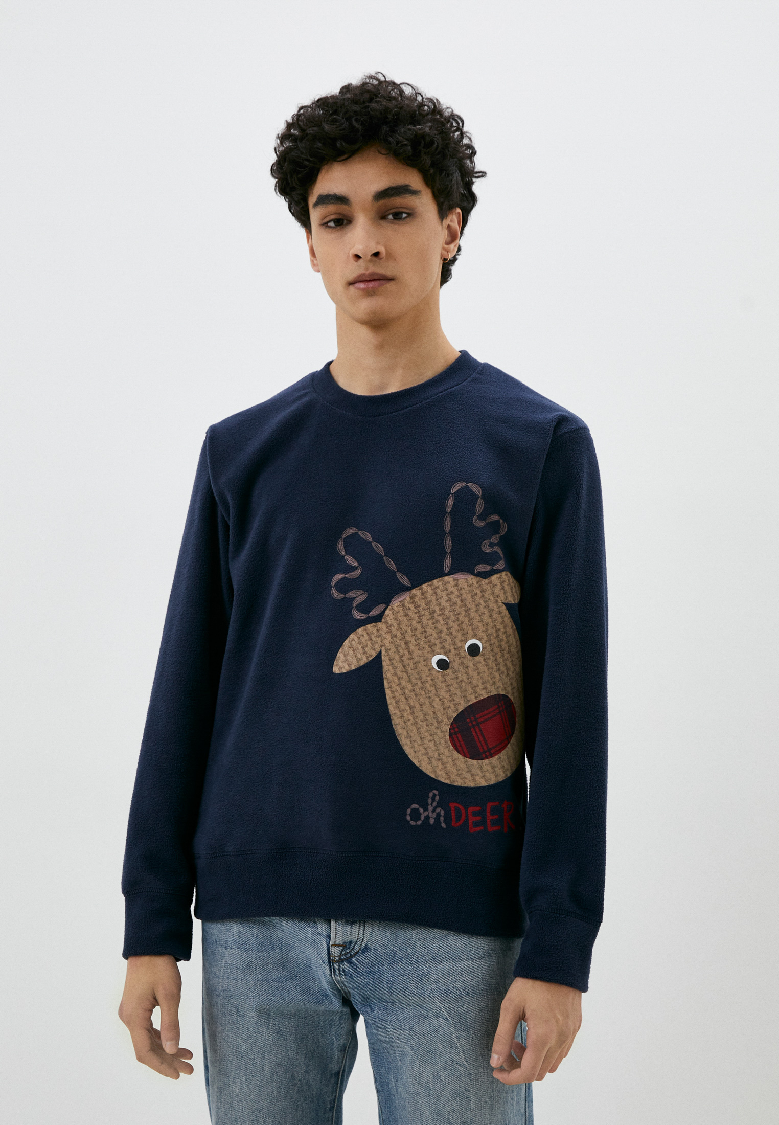 Свитшот United Colors of Benetton, цвет: синий, RTLACF576001 — купить в ...