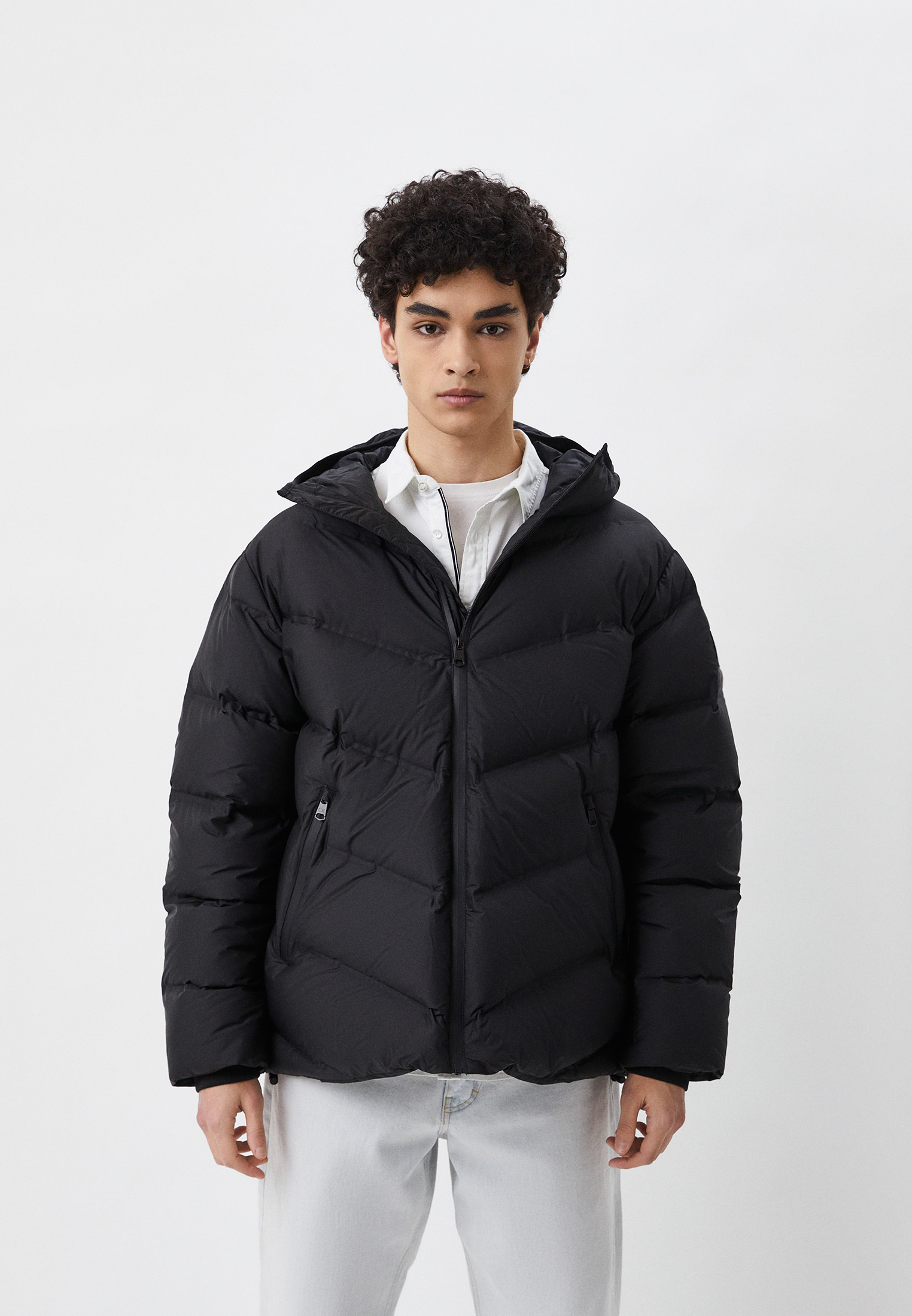 Пуховик Calvin Klein, цвет: черный, RTLACF592701 — купить в интернет ...