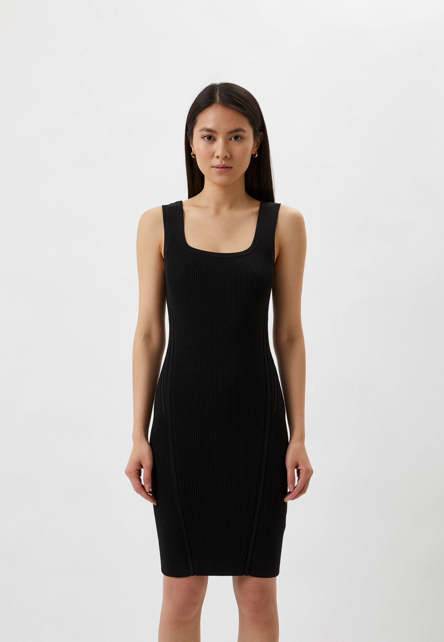 Платье Calvin Klein, цвет: черный, RTLACF594901 — купить в интернет ...