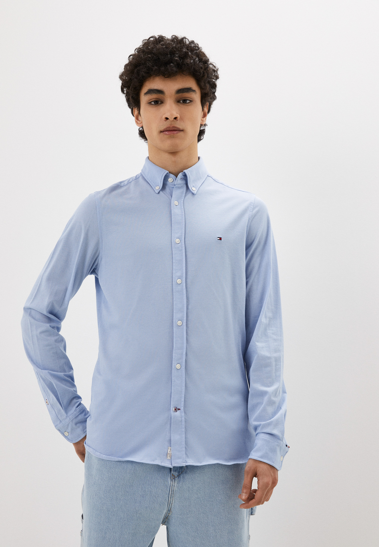 Рубашка Tommy Hilfiger, цвет: голубой, RTLACF686601 — купить в интернет ...
