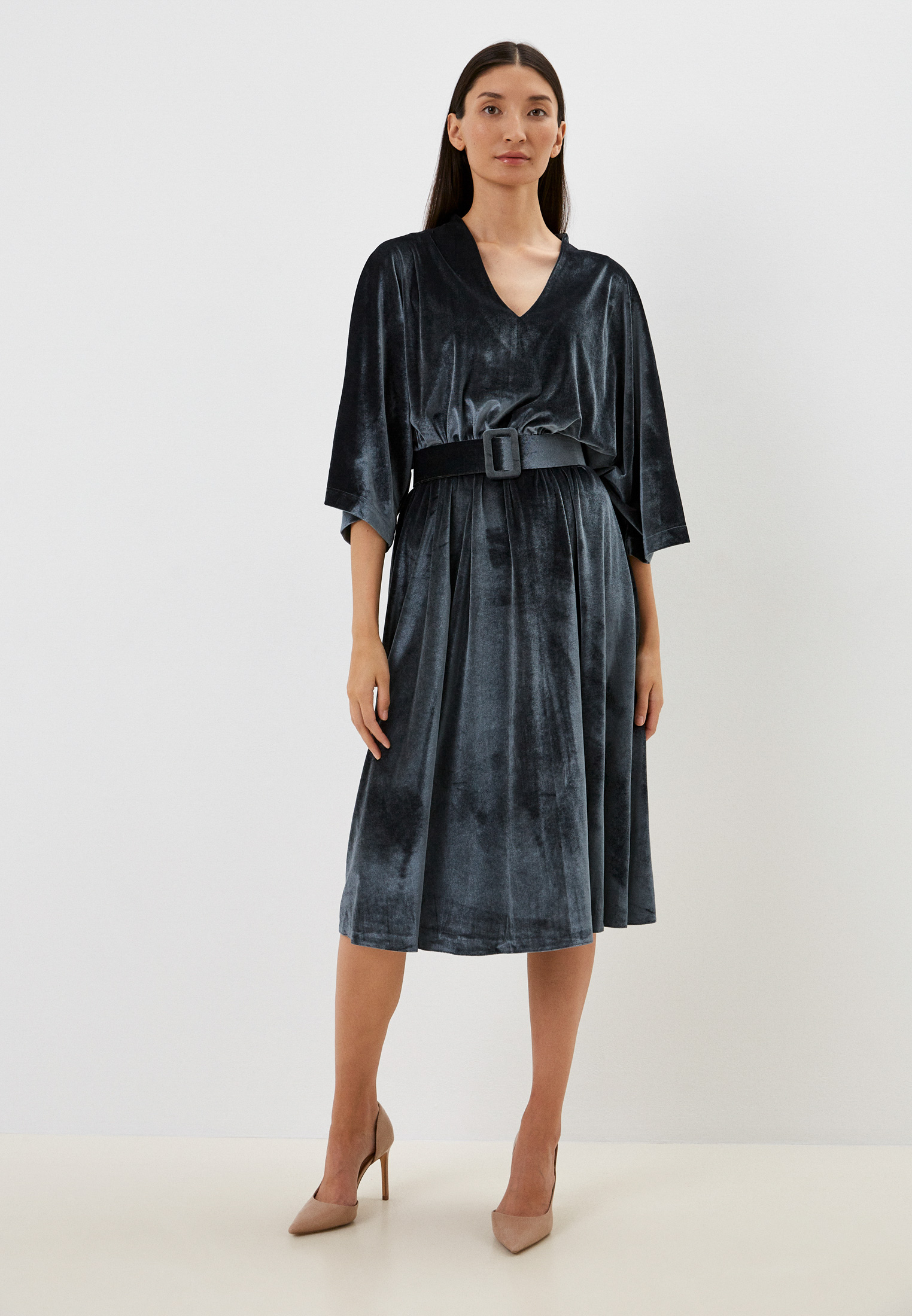 Платье Chic de Femme, цвет: серый, RTLACF990801 — купить в интернет ...