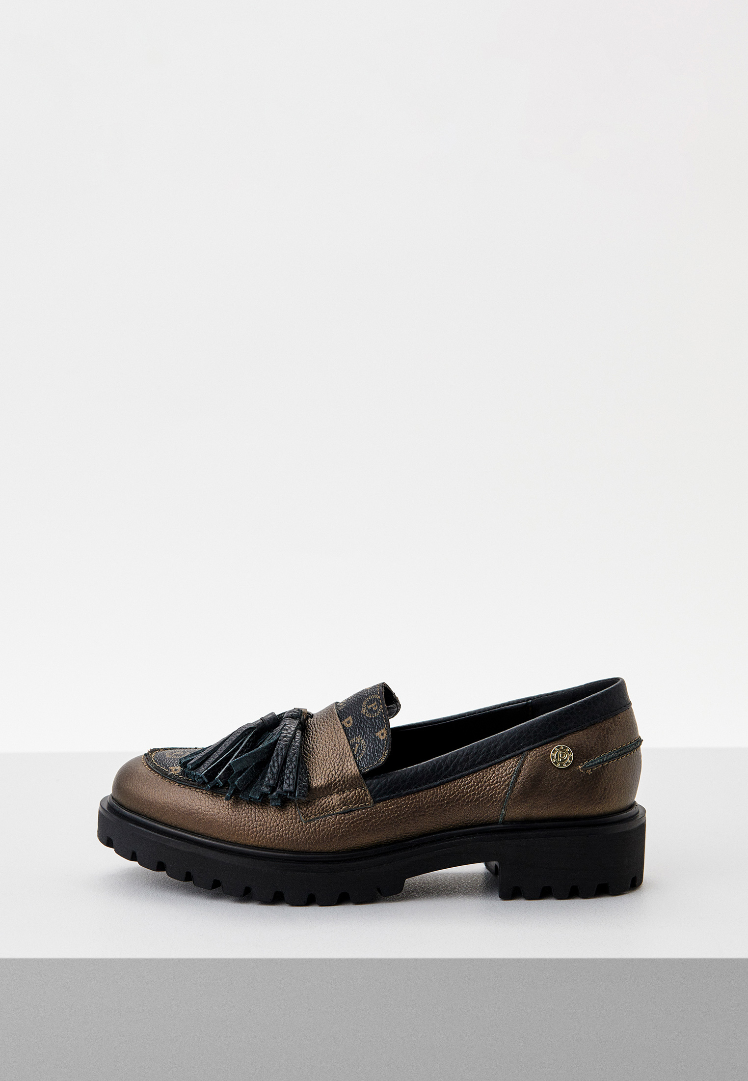 Лоферы Pollini, цвет: коричневый, RTLACG007601 — купить в интернет ...