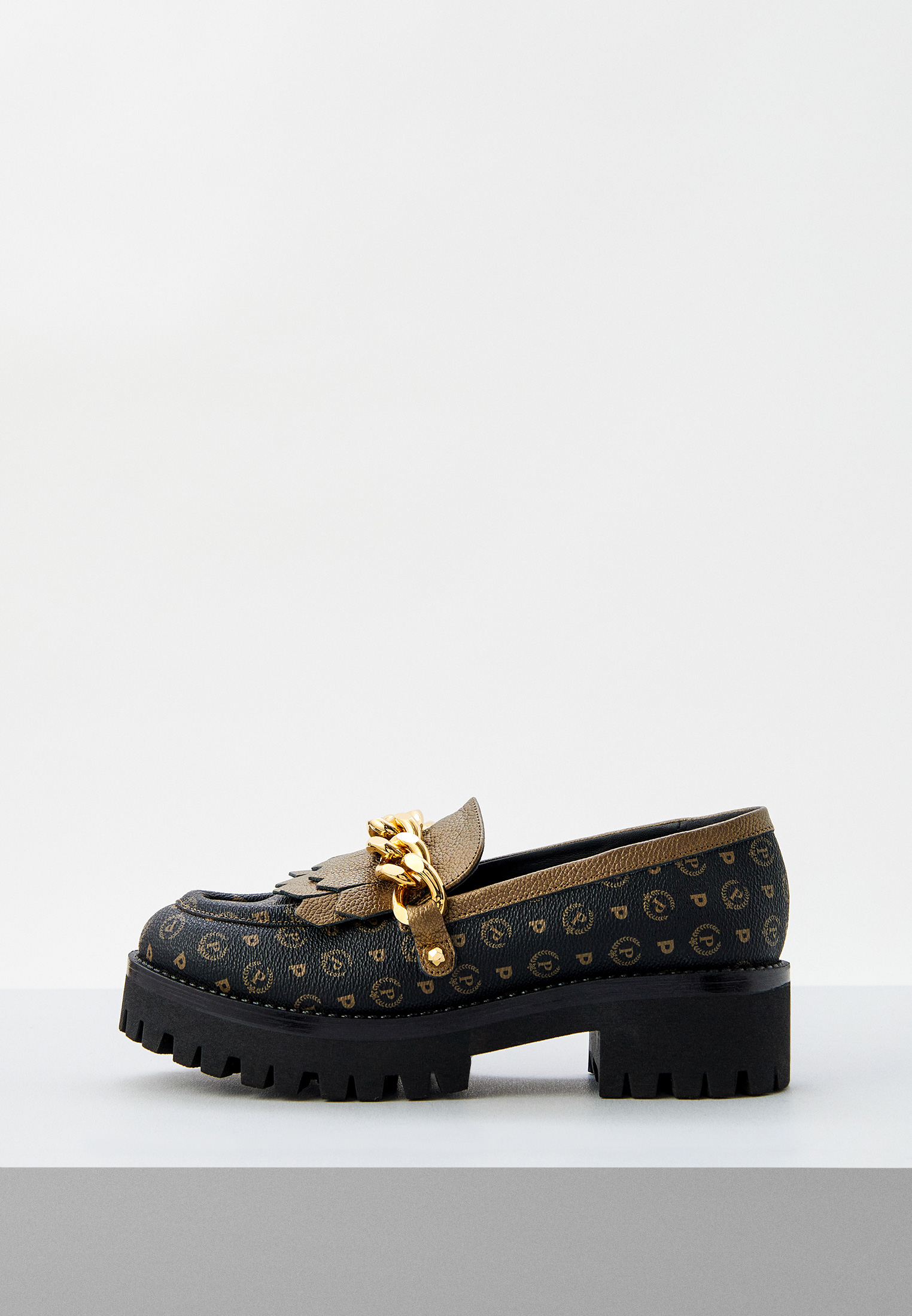 Лоферы Pollini, цвет: черный, RTLACG007901 — купить в интернет-магазине ...