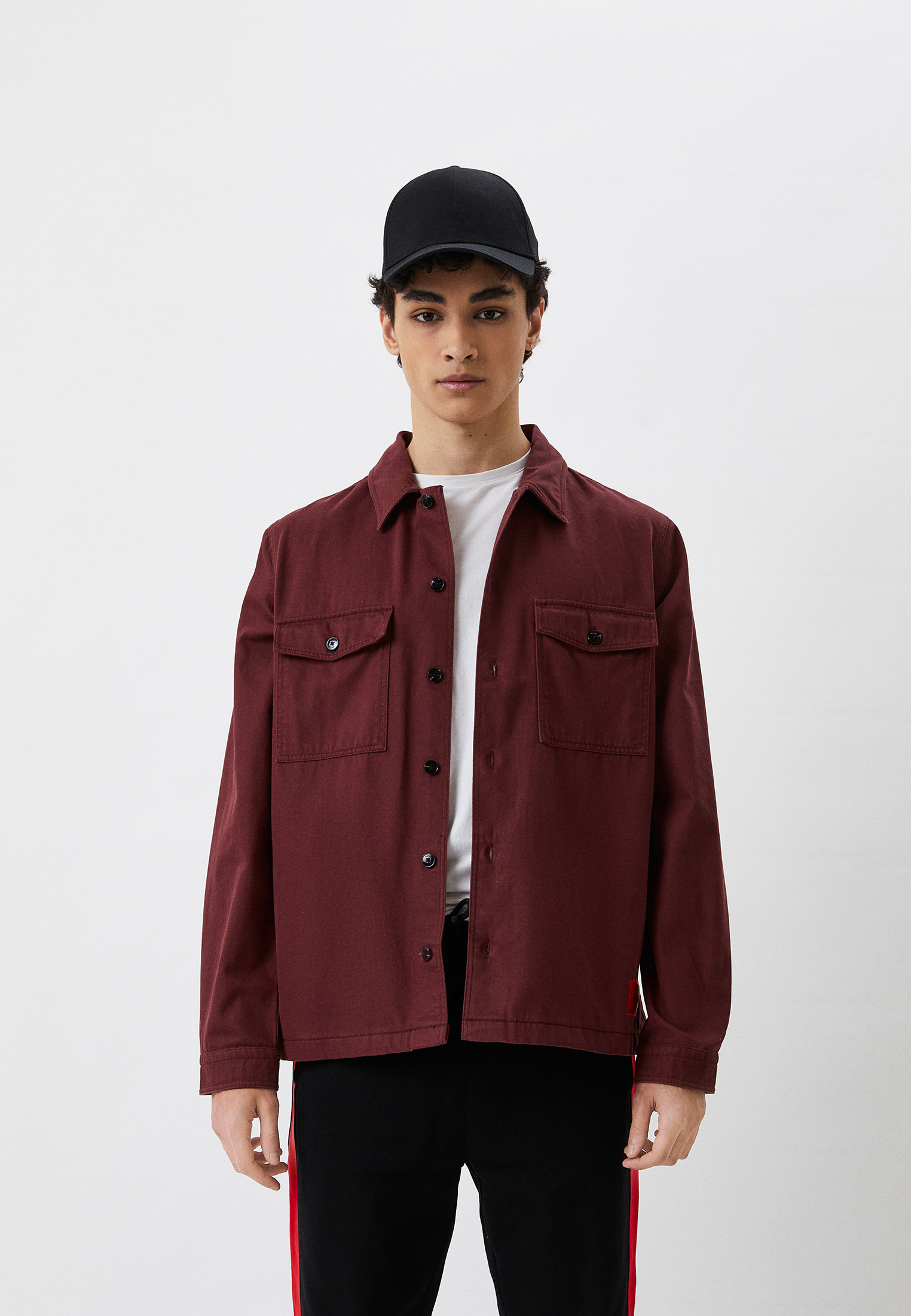 Рубашка Hugo, цвет: бордовый, RTLACG052701 — купить в интернет-магазине ...