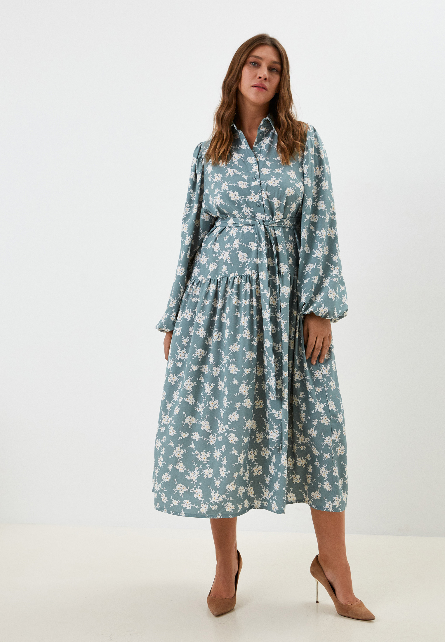 Платье Chic de Femme, цвет: зеленый, RTLACG169601 — купить в интернет ...