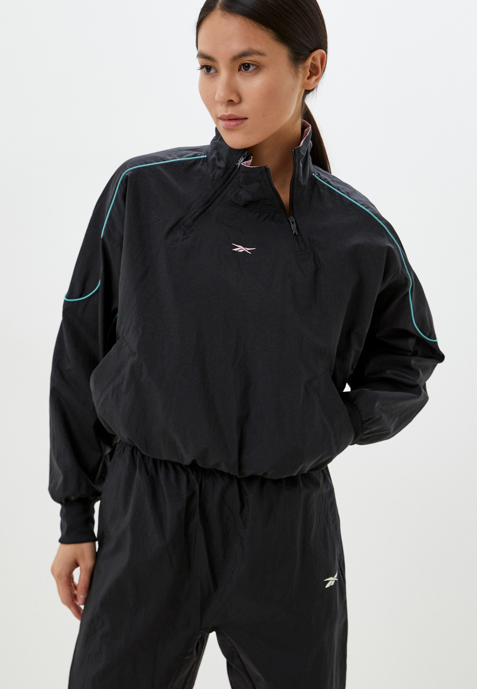 Олимпийка Reebok CL HERITAGE COVERUP, цвет: черный, RTLACG219001 ...