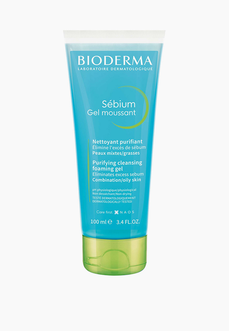 Гель для умывания Bioderma Себиум, 100 мл, цвет: прозрачный ...