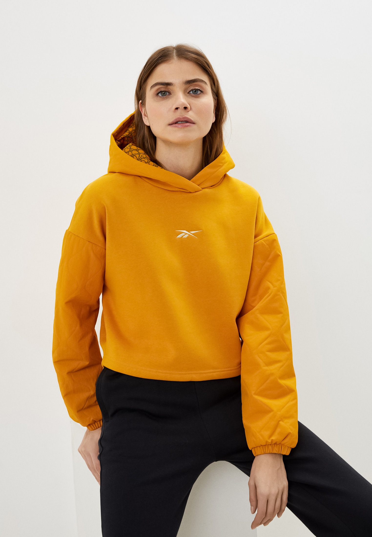 Худи Reebok TS THERM. GRAPHENE HOODIE, цвет: желтый, RTLACG293901 ...