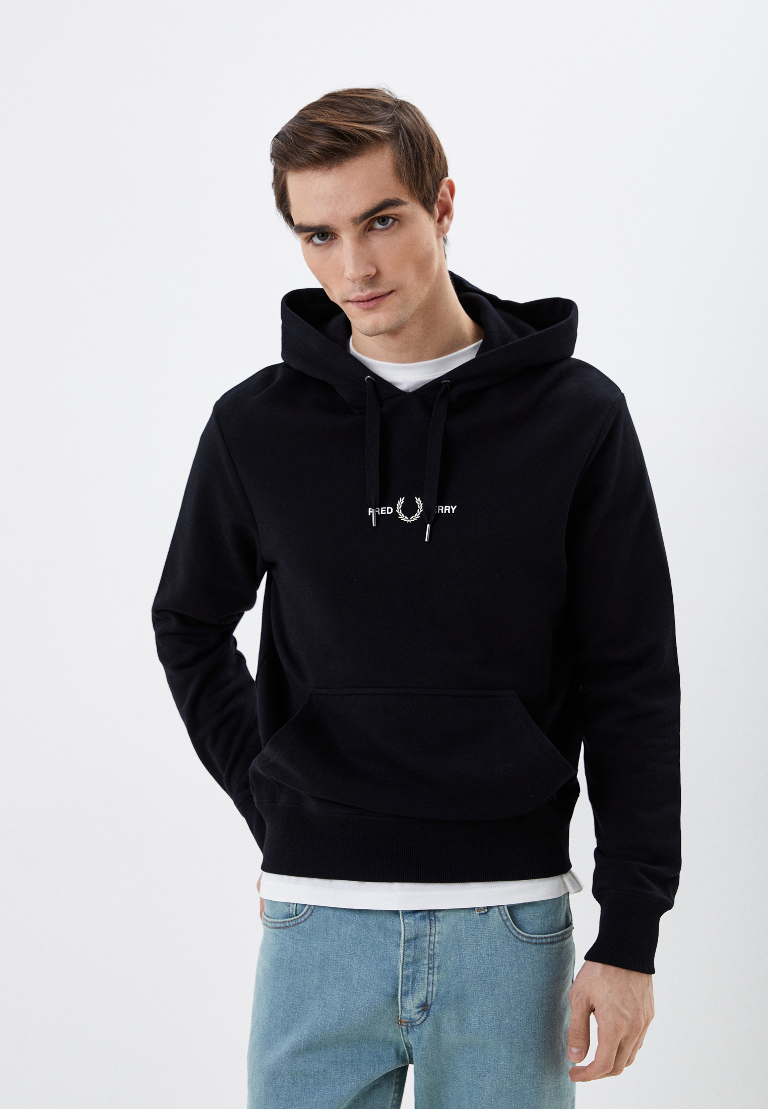 Худи Fred Perry, цвет: черный, RTLACG352801 — купить в интернет ...