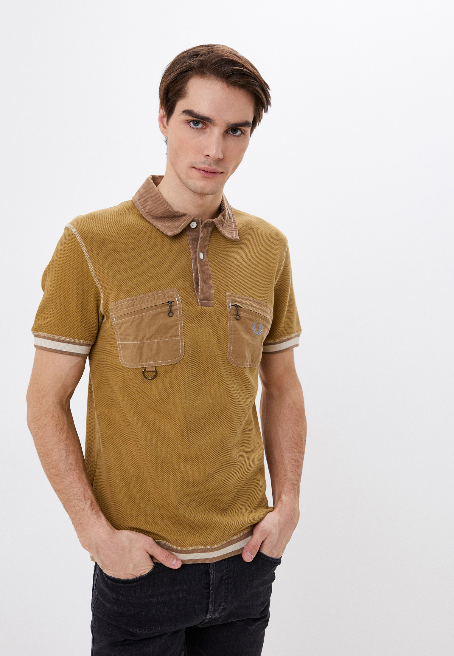 Поло Fred Perry, цвет: коричневый, RTLACG359501 — купить в интернет ...