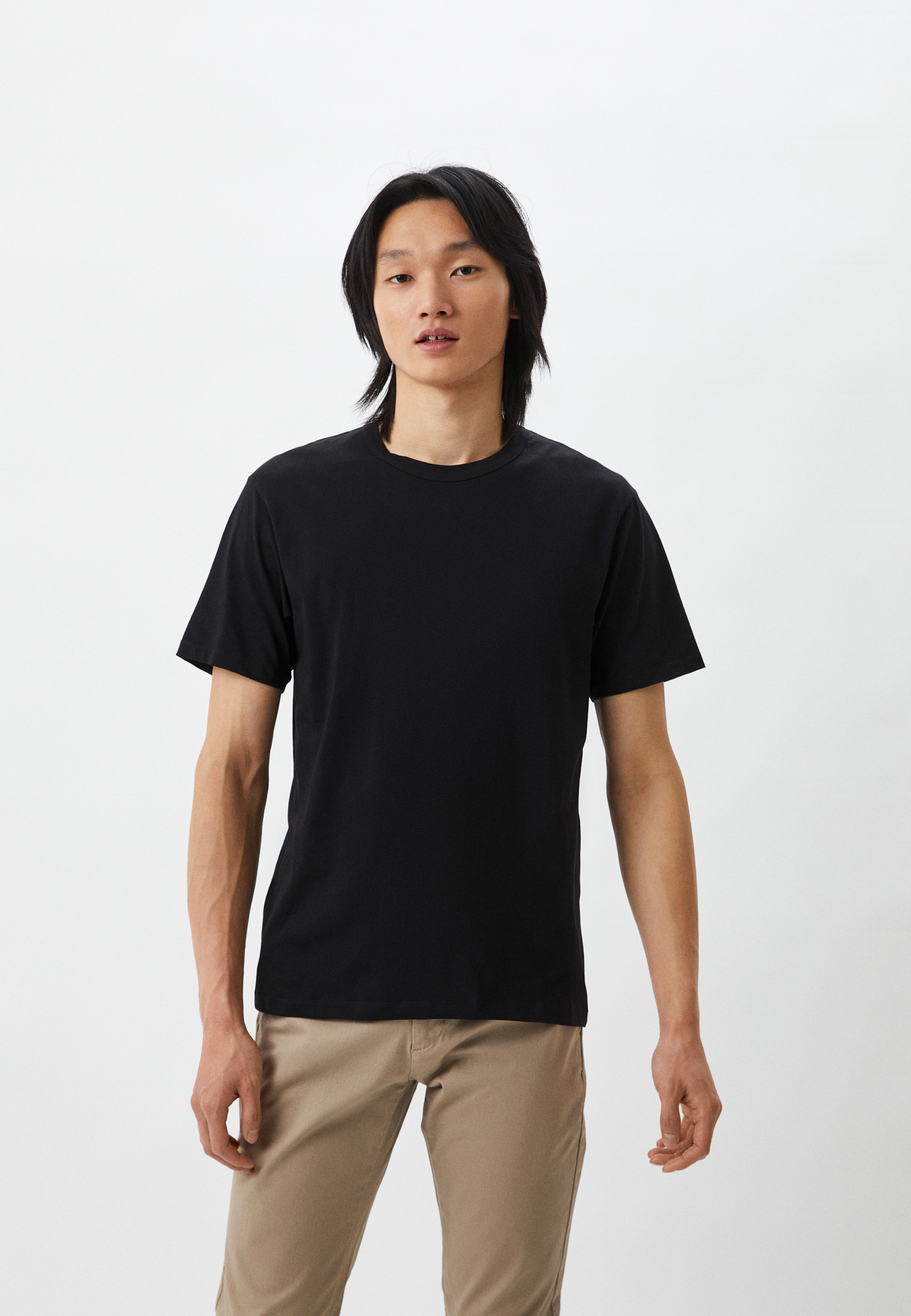 Футболка UNIQLO AIRism c хлопком, цвет: черный, RTLACG450401 — купить в ...