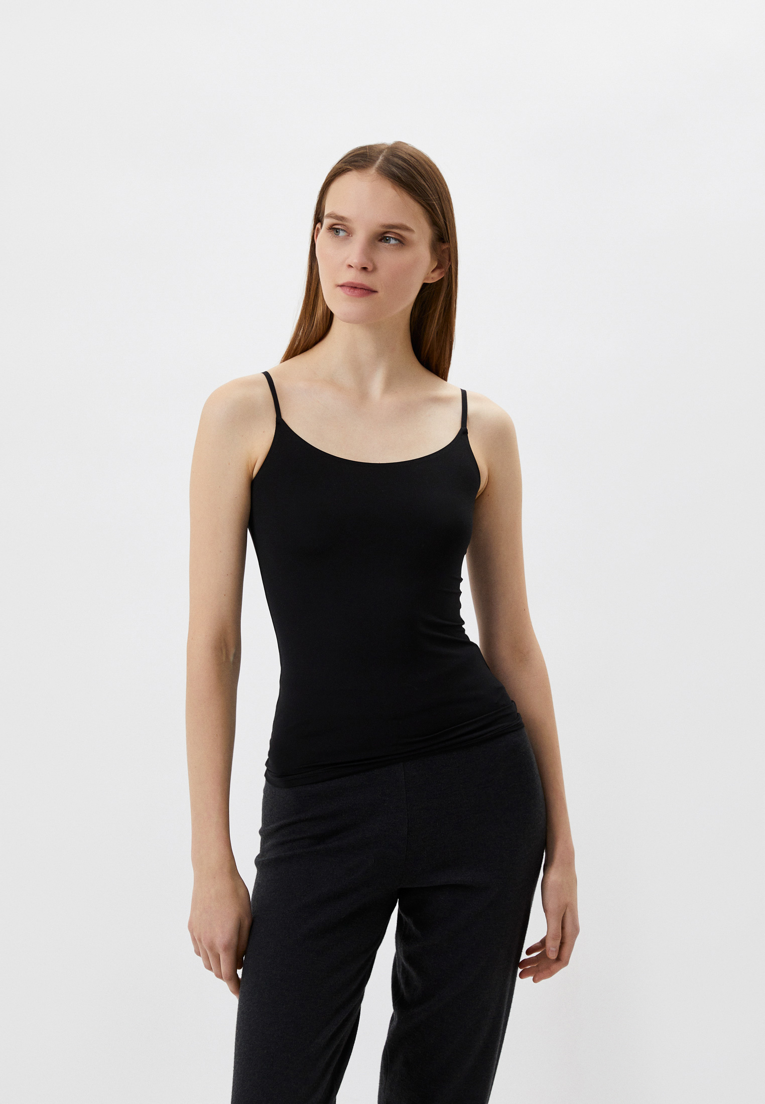 Майка UNIQLO AIRism, цвет: черный, RTLACG461501 — купить в интернет ...