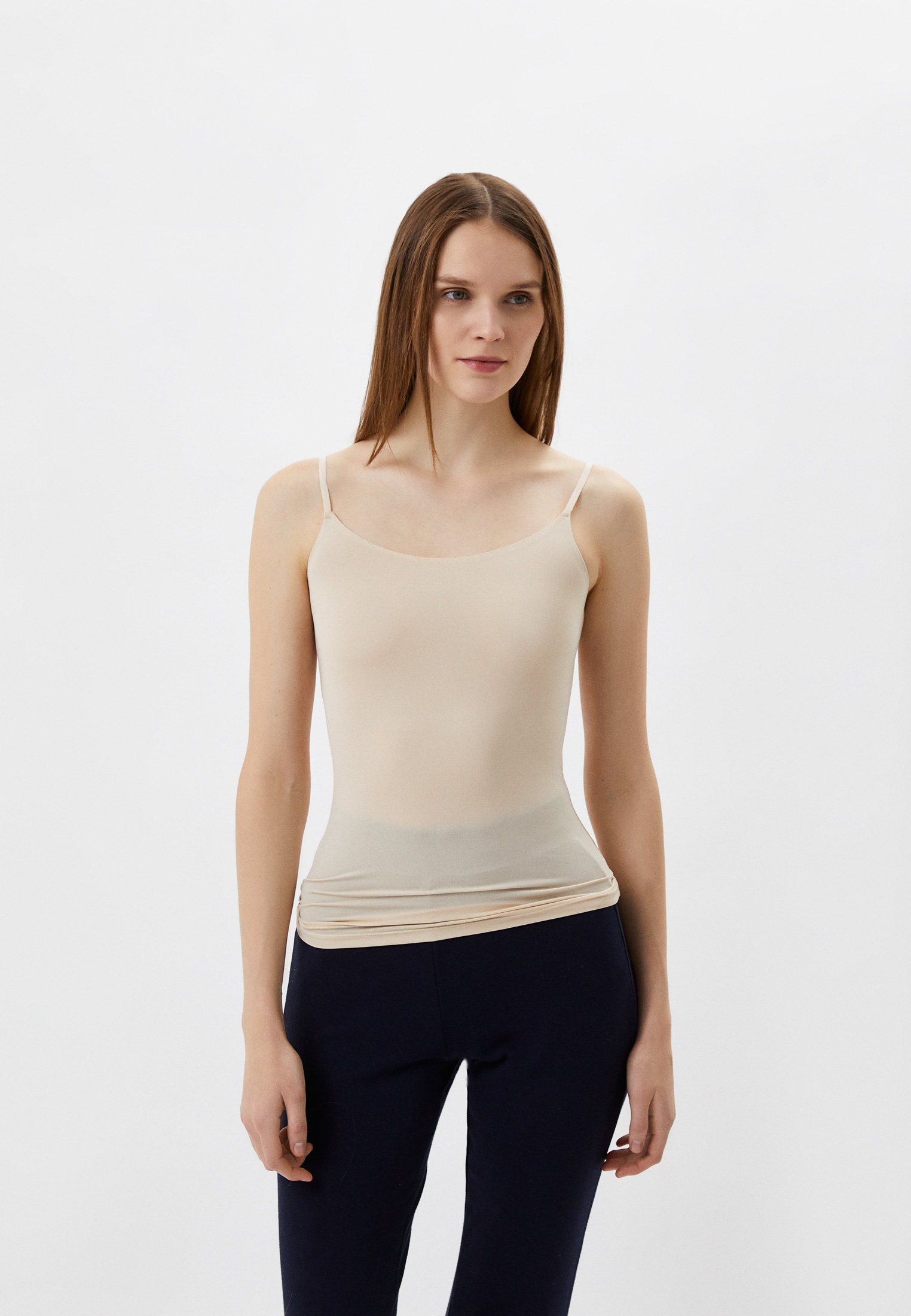 Майка UNIQLO AIRism, цвет: бежевый, RTLACG461801 — купить в интернет ...