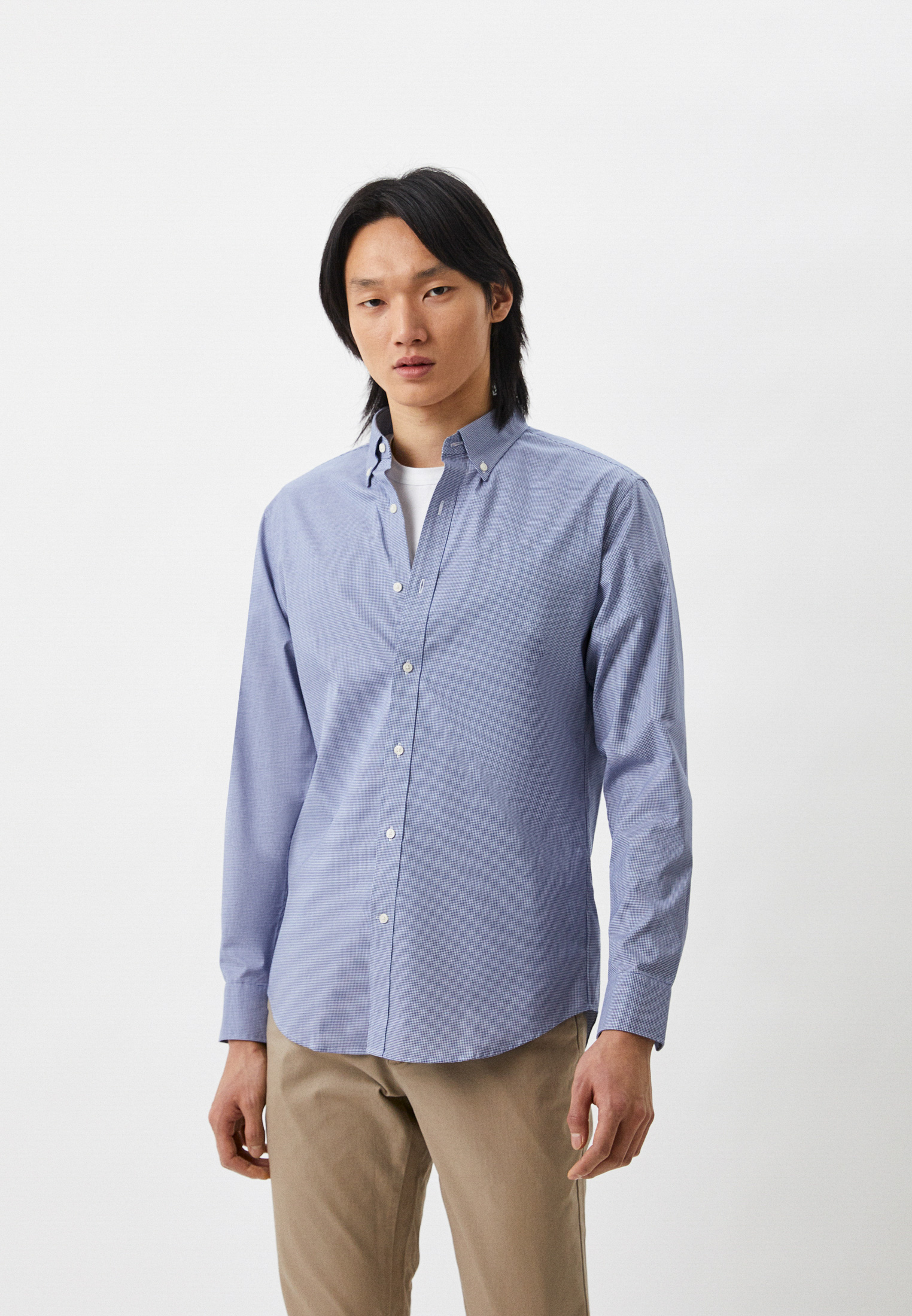 Рубашка UNIQLO EASY CARE, цвет: синий, RTLACG469001 — купить в интернет ...