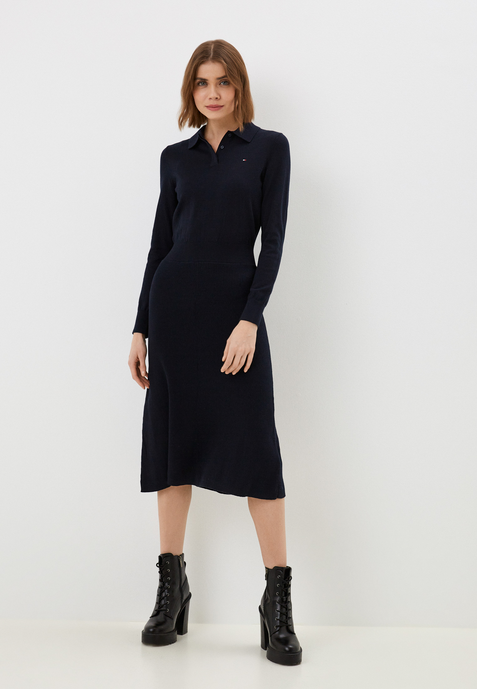 Платье Tommy Hilfiger, цвет: синий, RTLACG638601 — купить в интернет ...