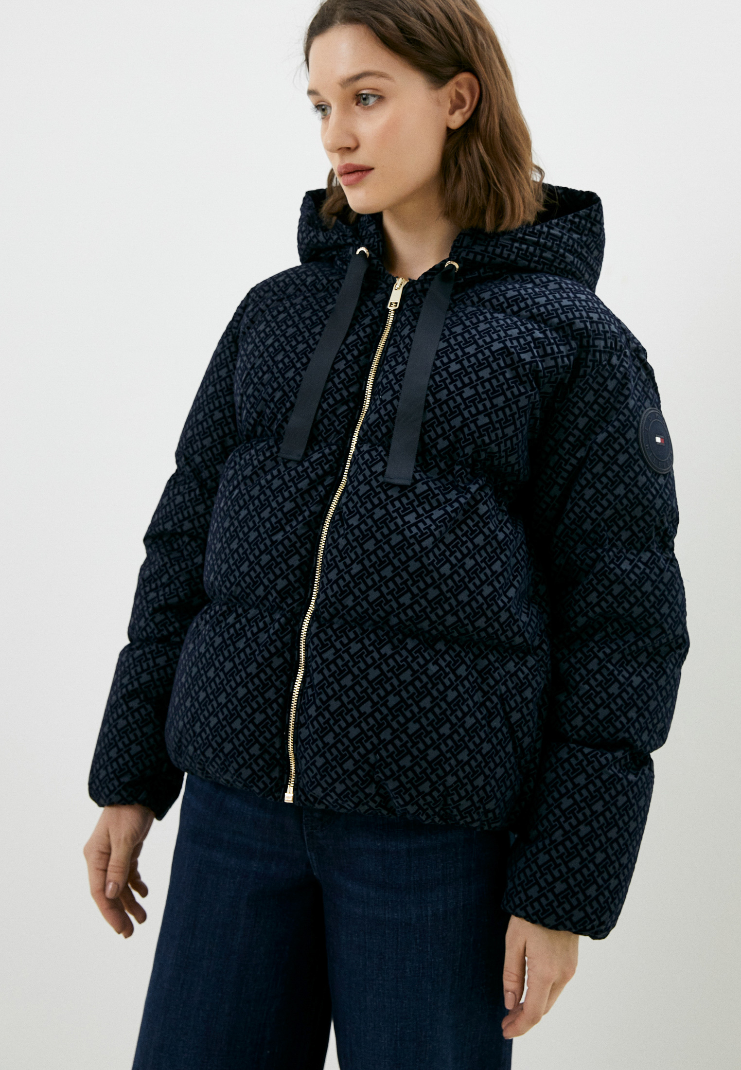 Пуховик Tommy Hilfiger, цвет: синий, RTLACG638701 — купить в интернет ...