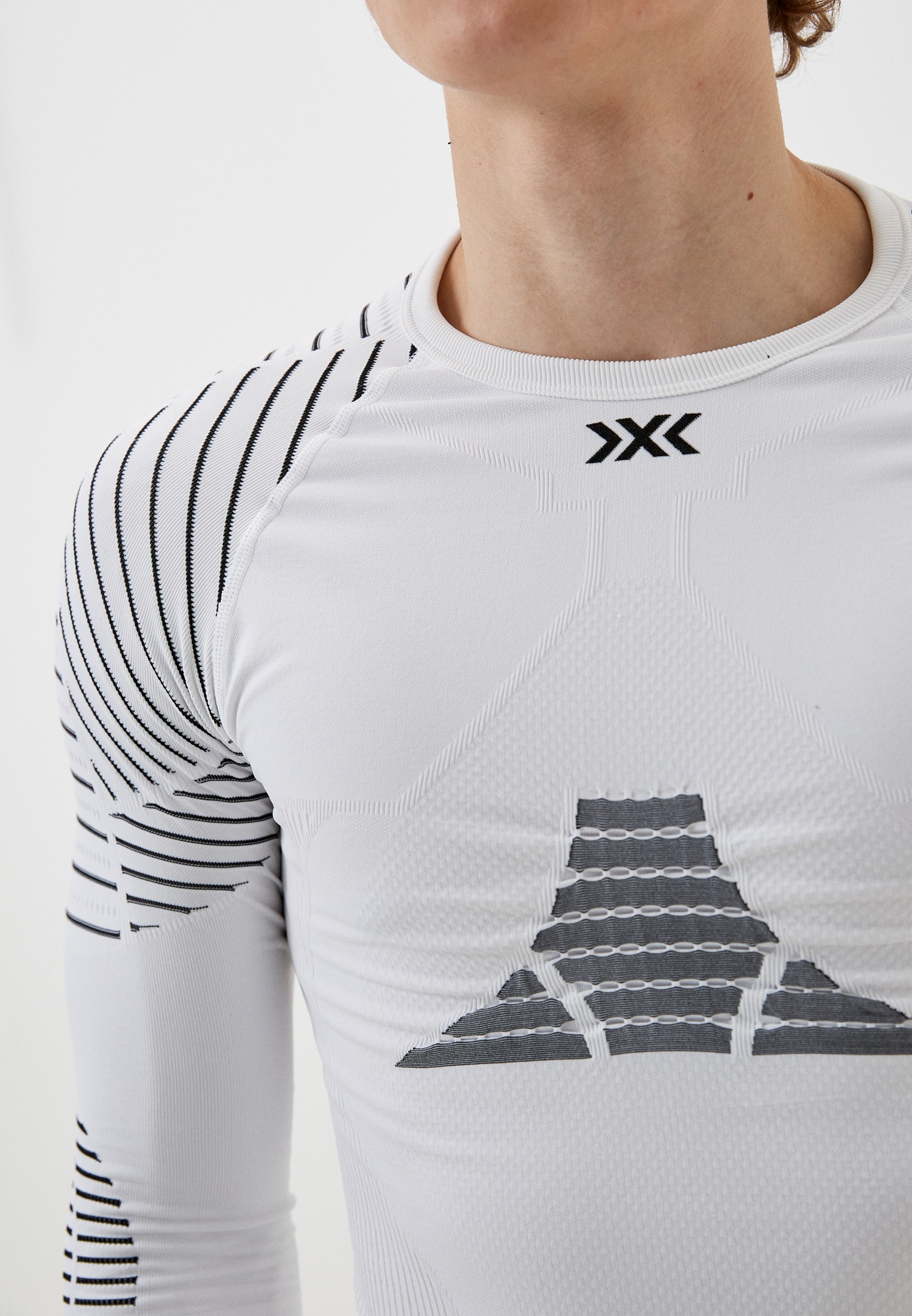 Белый Термолонгслив Nike Pro Training