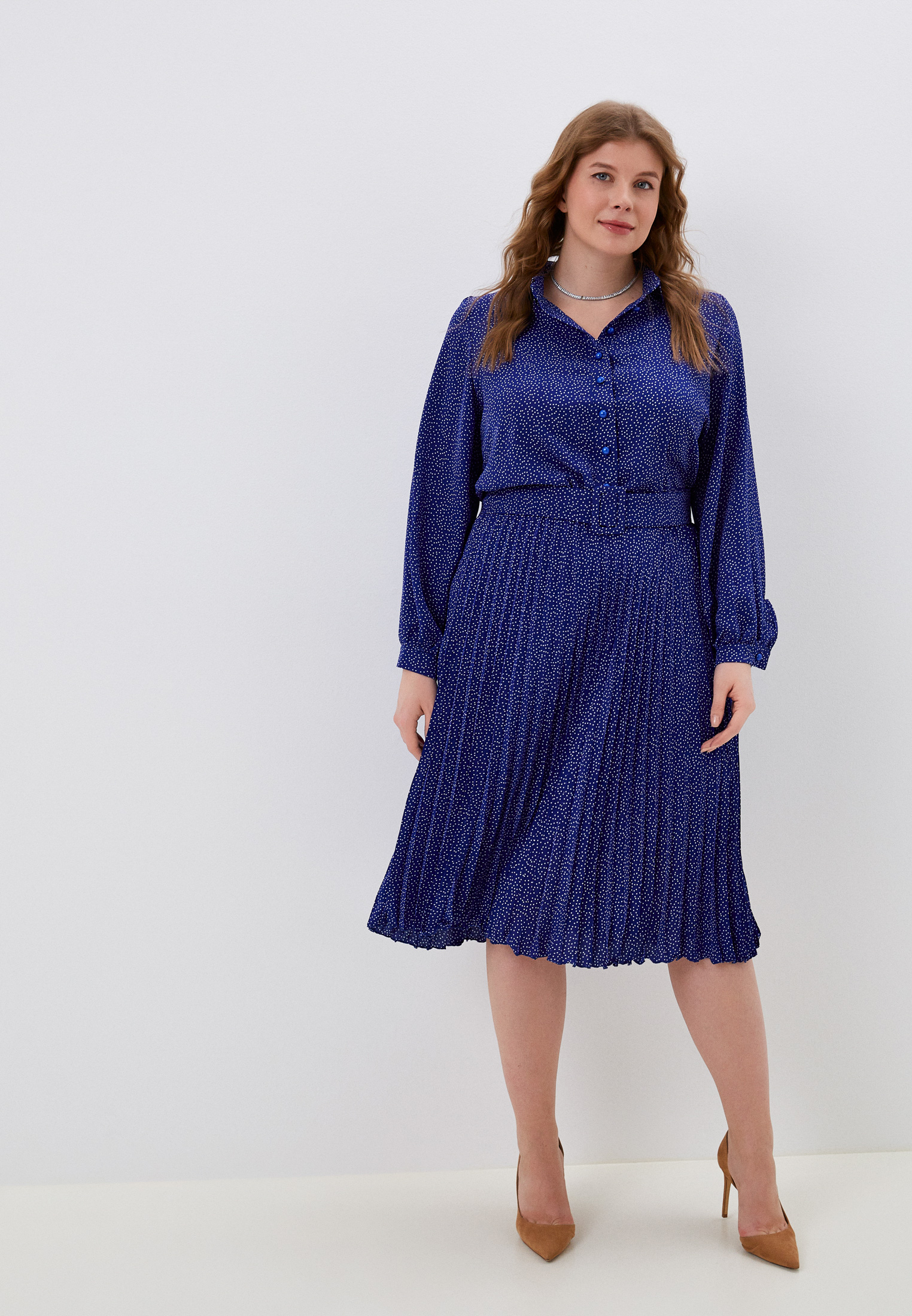 Платье Chic de Femme, цвет: синий, RTLACH473701 — купить в интернет ...