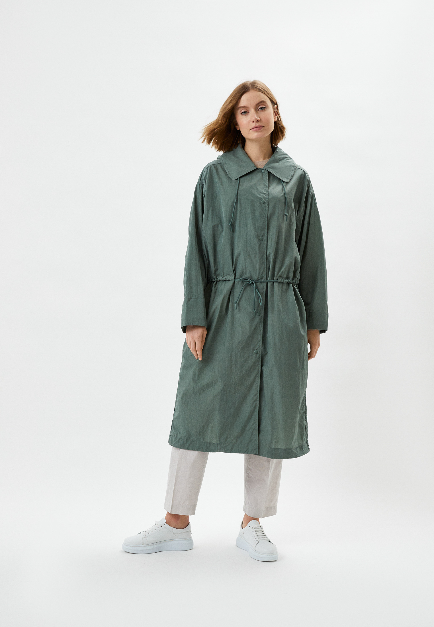 Плащ UNIQLO Uniqlo U, цвет: зеленый, RTLACH567601 — купить в интернет ...