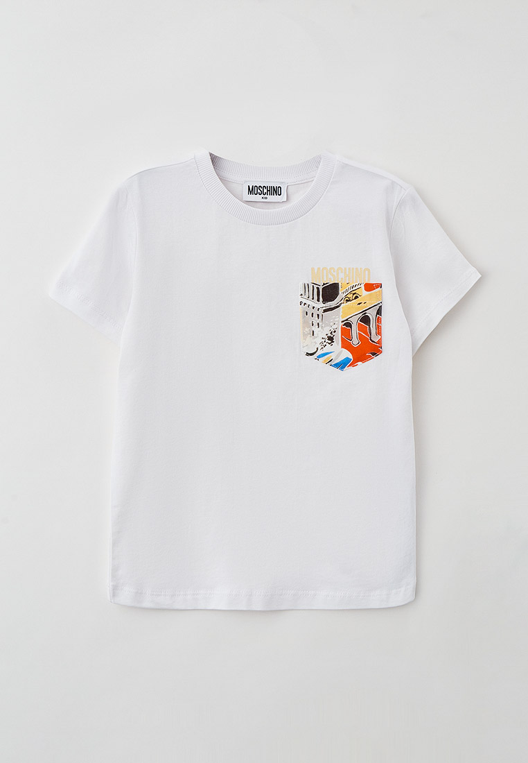 Футболка Moschino Kid, цвет: белый, RTLACH616001 — купить в интернет ...