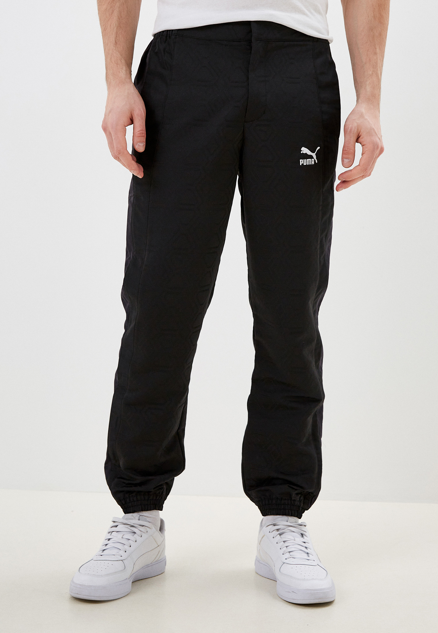 Брюки спортивные PUMA LUXE SPORT T7 Woven AOP Pants PUMA Black, цвет ...