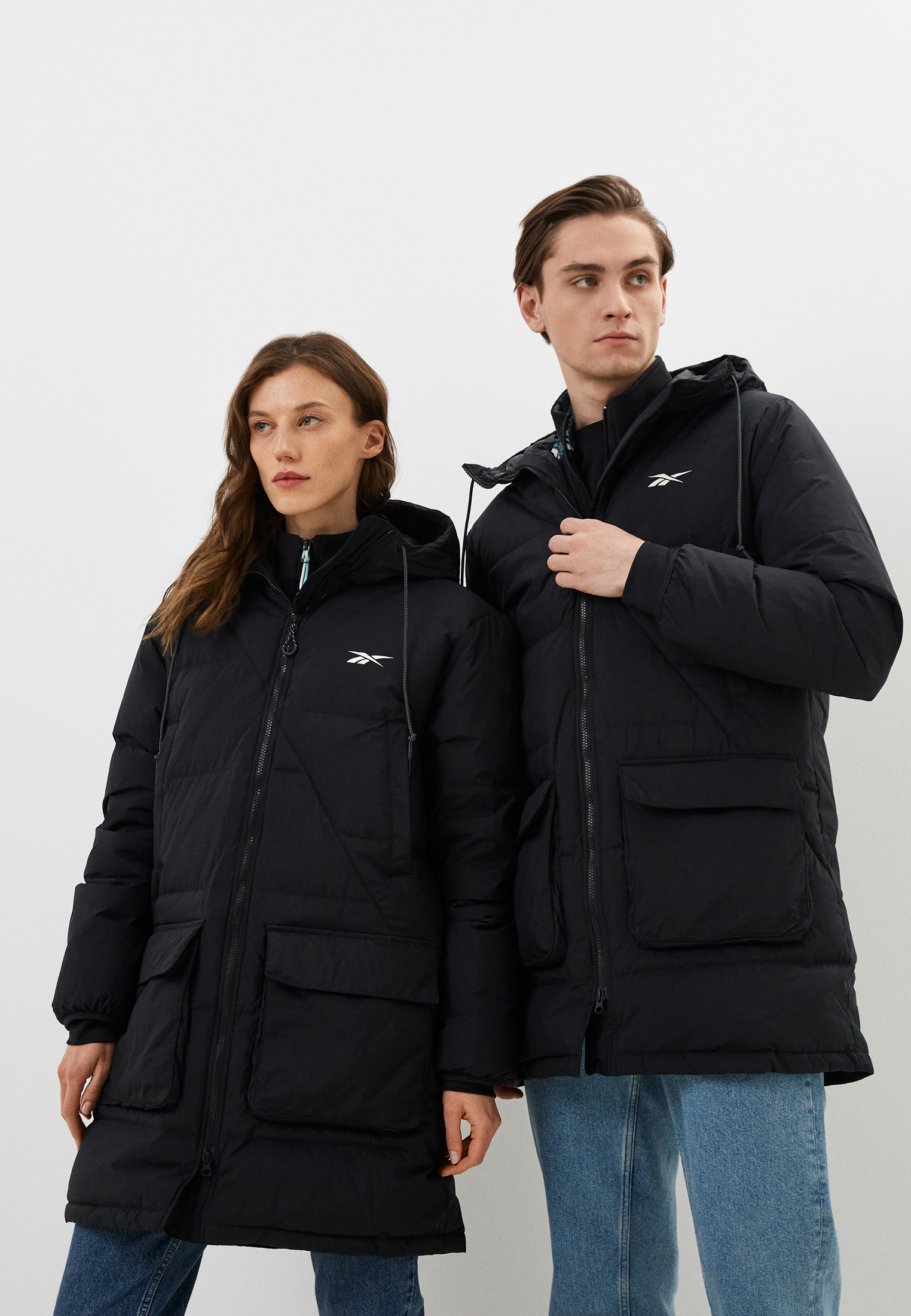 Куртка утепленная Reebok OW DMX LONG DOWN JACKET, цвет: черный ...
