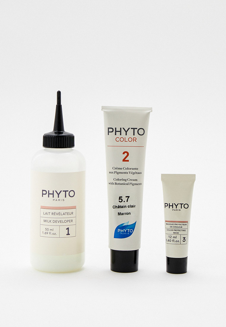 Краска для волос Phyto тон 5.7 Светлый каштан 50/50/12, цвет ...