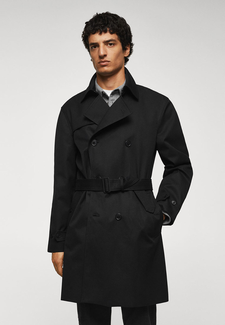 Плащ Mango Man TANGO, цвет: черный, RTLACI137501 — купить в интернет ...