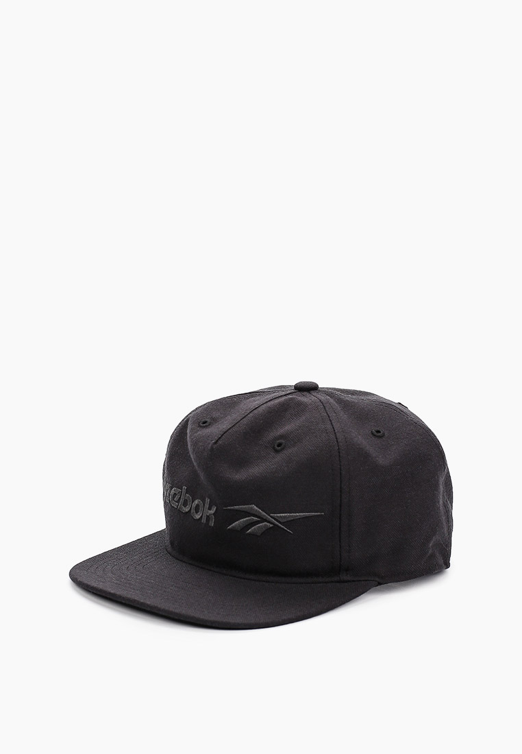 Бейсболка Reebok CL Vector Flat Peak Cap, цвет: черный, RTLACI138201 ...