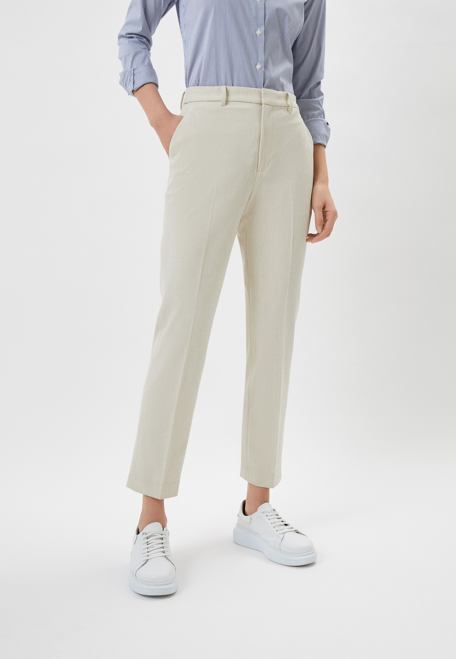 Брюки UNIQLO SMART, цвет: бежевый, RTLACI285101 — купить в интернет ...
